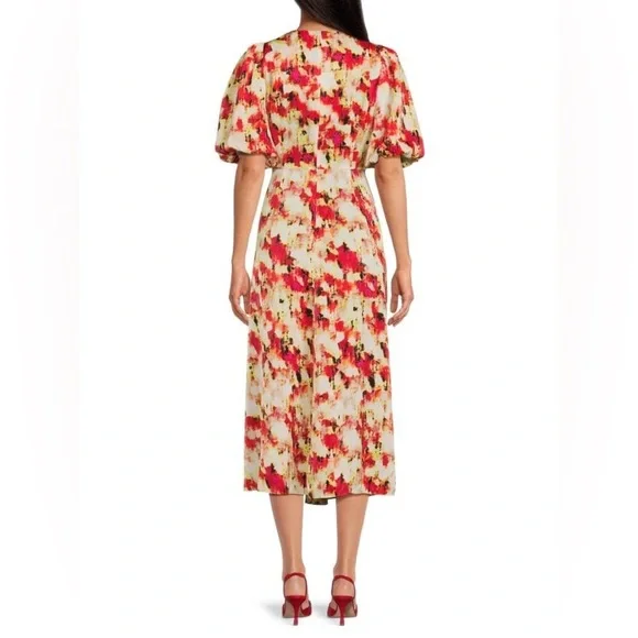 DKNY V Neck Maxi A Line Dress - Picture 2 of 16